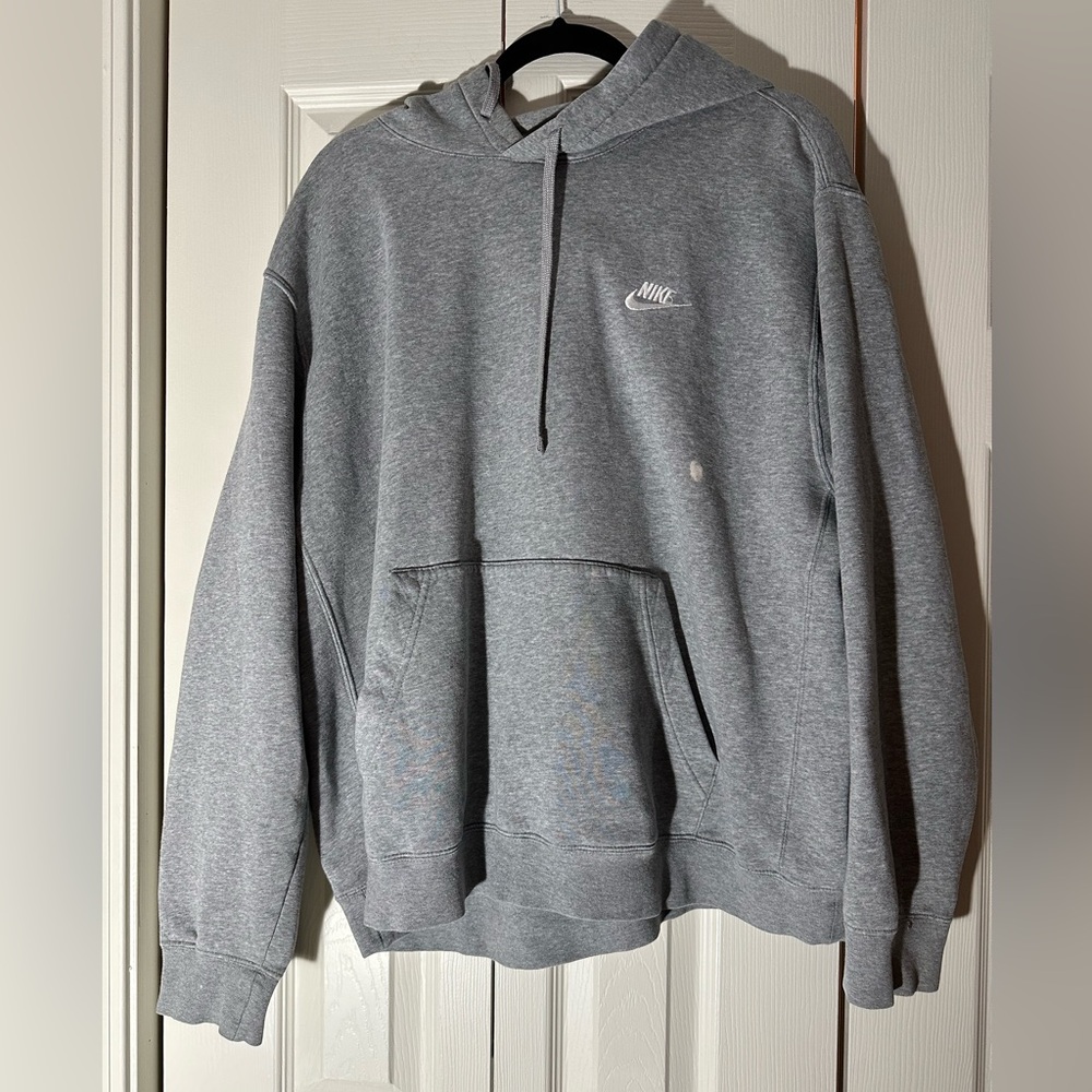 Nike Heather Gray Sweatshirt hoodie size xl